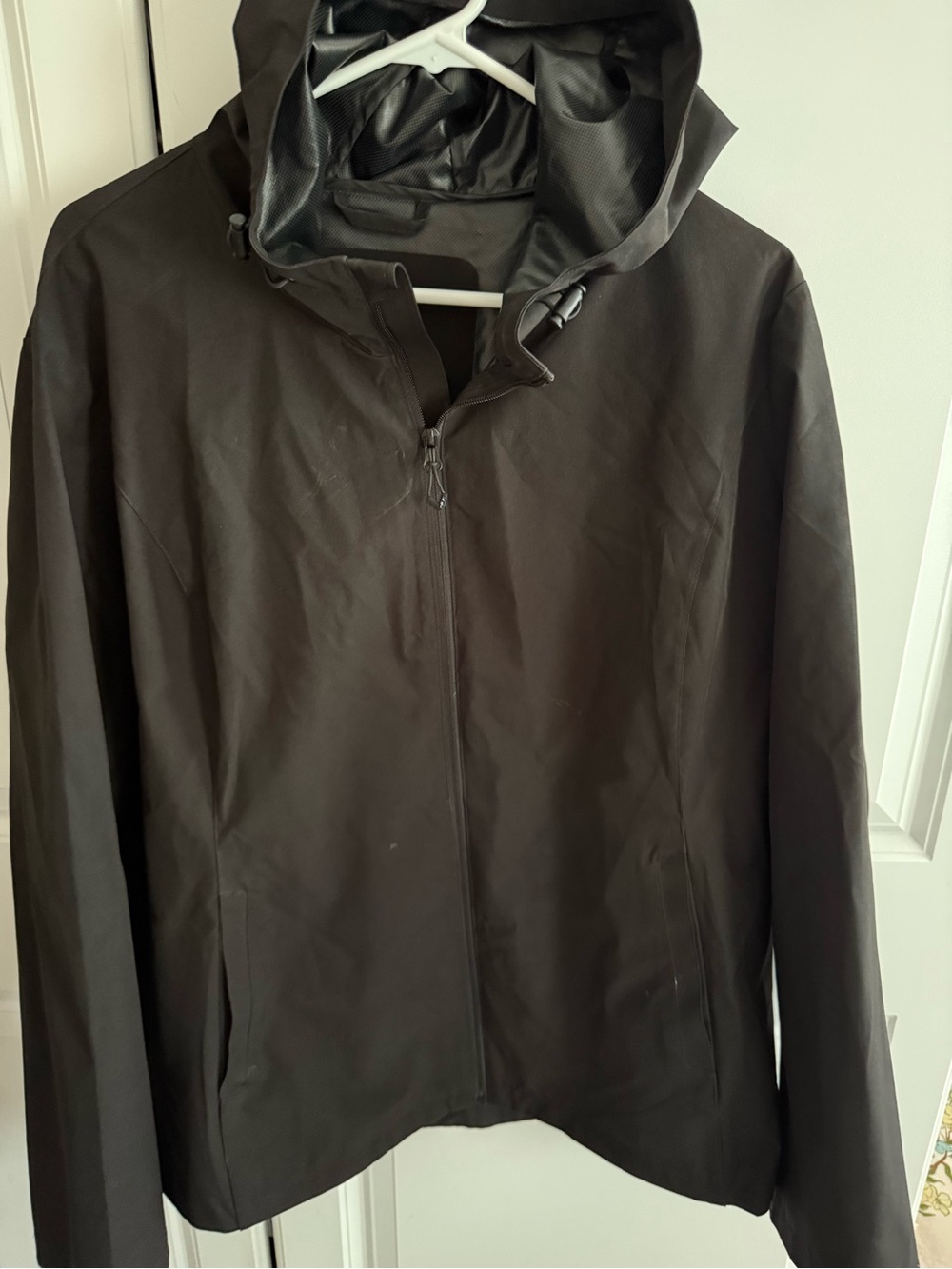 unisex XXL HFX Performance Hooded Active Stretch Waterproof Jacket  Black